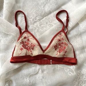 Red Laced Bralette